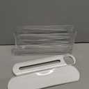 Healifty Fridge Holder Clear Automatic Rolling Dispenser Space-saving Storage Box Sturdy Kitchen Organizer for Refrigerator Countertop Use Easy to Clean Sleek Design