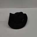 Western Cowboy Hat for Men Women Classic Roll Up Fedora Hat with Buckle Belt(Size:S-M)