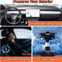 Windshield Sun Shade Compatible for 2022-2025 Jeep Grand Cherokee Silver Reflective Foldable Front Sun Visor Sunshade Protector with Storage Bag Keep Interior Cool