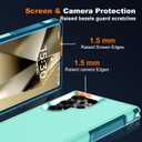 Hualele for Samsung Galaxy S24 Ultra Case,[Military Grade Protection] [Dropproof Shcokproof] Non-Slip Grip Dual Layer Rugged Heavy Duty Galaxy S24 Ultra Phone Case,Light Green