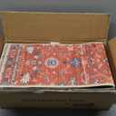 OJIA Non-Slip Carpet Stair Treads for Wooden Steps Set of 15, 30''X8'' Indoor Runner Resistant Rugs Rubber Safety Mats for Dogs, Kids & Elders, Stairway Grip (Oriental)