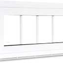 10" x 23" Vinyl Transom Window, White