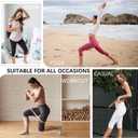 High Waisted 3 Pack Women's Capri Pants - Knee Length Yoga Shorts, Biker Workout Leggings for Women,Summer Activewear, Large-X-Large