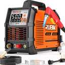 Plasma Cutte 50 Amp, Plasma Cutter Machine 110/220V Dual Voltage 3/4" Max Cutting, 1/2'' Clean Cut, Non-High Frequency Non-Touch Pilot Arc, Large LCD Digital Dispaly, 2T/4T Plasma Cutting Machine
