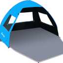 Gorich Easy Pop Up Beach Tent for 3-4 Person, UPF 50+ UV Protection Beach Umbrella Sun Shelter, Portable Lightweight Shade with Easy Foldable & Instant Setup