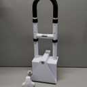 Drive Medical Adjustable Bathtub Grab Bar & Bathtub Safety Rail, White