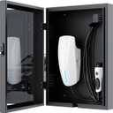 Tesla Wall Charger Cover, Outdoor EV Charger Enclosure Universal Fit for All Electric Vehicle Chargers, Large Capacity Weatherproof Wall-Mounted Charger Box (Black)