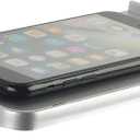 Acrylic Floating Wall Shelves - Small Stick-on Wall Mounted Phone Shelf Holder Wipes Rack Smart Speaker Shelf for Bathroom,Kitchen,Toilet,Bedroom,Office - Sliver (Silver)