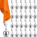 24 Pcs Tablecloth Weights Stainless Steel Tablecloth Clips Added Weights for Table Cover Family Home Dinner Lunch Outdoor Picnic Garden Patio Camping