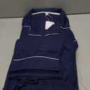 U2SKIIN Womens Button Up Pajama Sets Soft Long Sleeve Pajamas for Women Warm Flannel Knit Lounge Sets (Small, Navy)