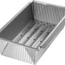 USA Pan Bakeware Aluminized Steel Meat Loaf Pan with Insert (10 x 5 x 3")