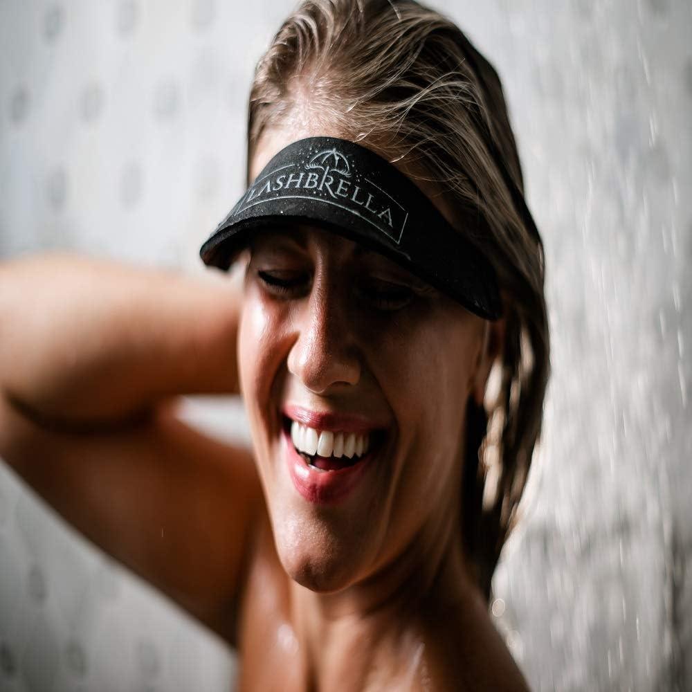 Shower Eyelash & Eyebrow Visor for Eyelash Extensions, Microblading, Permanent Makeup, Salon & Aftercare - Eyebrow Protector & Shield (Black)