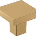 Amerock | Cabinet Knob | Champagne Bronze | 1-3/16 inch (30 mm) Length | Monument | 1 Pack | Drawer Knob | Cabinet Hardware