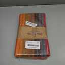 Urban Villa Cloth Napkins Cuisine Stripes 100% Cotton Absorbent Dinner Napkins Set of 6 20x20 Inches Red Multi Color Soft Durable Washable and Reusable Ideal for Everyday Use Wedding Parties Napkins