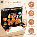 D4DREAM Kindergarten Graduation Card 2026-6x8'' Black Teddy Bear Kindergarten Graduation Gifts Congrats Grad Card for Kids Daughter Son with Envelope