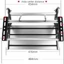 Manual RV Step Single Ladder Step Telescopic Folding RV Entry Stair Replacement for RV Camper Van Motorhome Travel Trailer