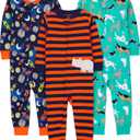 Simple Joys by Carter's baby-boys 3-pack Snug Fit Footless Cotton Pajamas (5T)
