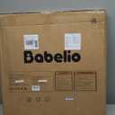 Babelio Baby Gate for Stairs, Kitchen & Doorways, 26-43" W 28" H No Bottom Bar| Easy Installation| One-Handed Operation| Auto-Close| Hardware Mount (Drill Needed) Safety Dog/Pet Gate Indoor (White)