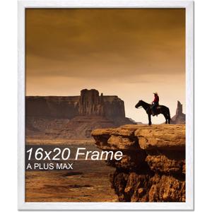 A PLUS MAX 16x20 Picture Frame White Light Weight Wall Mount