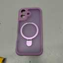 MOCCA Design for iPhone 17 Case, Compatible with Magsafe [Premium Invisible Magnetic Ring Stand] [Military Drop Protection] Full Camera Guard Translucent Matte Slim Phone Cover 6.3",Lavender Purple