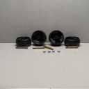 NICHEFLAG 4 Pack 734-04155 Deck Wheel Replaces 734-04155, 112-0677 Deck Wheels, 0EM-734-04155, MTD 73404155 Deck Wheel, Cub Cadet 73404155, 72-025 for MTD LT1040, LX500, T1000, T1200 Decks