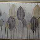 Modern Abstract Canvas Print Black White Leaves Natural Landscape Living Room Bedroom Office Decoration 4824" Framed