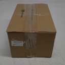 Passage Door Levers, 2 Pack Satin Nickel Heavy-Duty Door Handles, Square Non-Locking Door Knobs, Right and Left Handed for Closets, Hallways and Conference Rooms