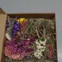 12 Kinds of Handmade Dried Flowers, Natural Pampas Grass, Asters, Love Grass, Rabbit Tail Grass, Lavender, Romantic Wedding Decoration, Festival Gift Home Decoration Violet Series