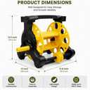 Garden Hose Reel Cart, Manual Water Hose Reel with Hose Guide