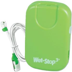 Wet-Stop 3 Green Bedwetting Enuresis Alarm with Loud Sound and Strong Vibration for Boys or Girls, Proven Solution for Bedwetters