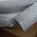 Sealproof 1.5" Dia Flexible PVC Pipe, Swimming Pool and Spa Hose, Pool Plumbing Schedule 40 Tubing, Made In USA, 1-1/2-Inch, 50 FT, White