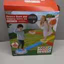 15PCS Rainbow Stepping Balance Beam Stones for Kids Toddlers - Indoor & Outdoor Sensory Toys for Outside Play Games,With Light Up&Music Non-Slip Jumping Blocks for Obstacle Course Boy Girl Gifts