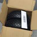 GICOOL 13x5.00-6 Rubber Lawn Mower Tire and Wheel, 2 Pcs Replacement 13x5-6nhs Riding Mowers Lawn Pneumatic Tire with Bearing Bore 3/4" & 5/8", 3" -4.5" Centered Hub