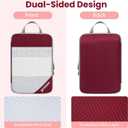 Compression Packing Cubes for Travel, Lightweight Vacation Travel Essentials, Travel Accessories for Suitcase Organizer Bags Set, Durable Luggage Organizer