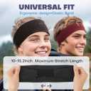Sleep Headphones Bluetooth Headband for Side Sleeper 2-Pack, 17H Playtime, Wireless Headband Headphones with HD Stereo Speakers for Workout,Running,Yoga, Ideal Gifts for Men, Women, Teens