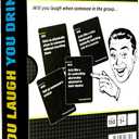 DSS Games You Laugh You Drink for People Who Cant Keep A Straight Face [Try Not to Laugh Cards | Party Game for Adults | 150 Fun Prompt Cards for Game Nights, Pregames | Gift for Him]