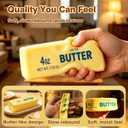 10 x Butter Squishy, Slow Rising Butter Squeeze Toy, Cream Scented Butter Squeeze Toys, Stress Relief Toy for Relaxation, Soft & Safe PU Great for Home Office School(Yellow)