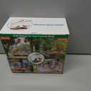 Clear Window Bird Feeder with 4 Strong Suction Cups & Decorative Lawn Top - Ideal for Garden/Yard Decor, Elderly & Kids Bird Watching, Unique Gift for Nature Lovers (Transparent&Green)