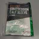 Doctor's Select 2 Pairs Copper Calf Compression Sleeve - Leg Compression Sleeves for Women & Men, Shin Splint Relief (Large-X-Large)