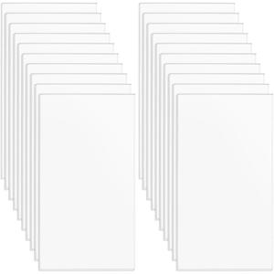 BENECREAT 20PCS 3.5x2 Inch Clear Acrylic Sheet Rectangle Table Place Cards Name Plates for Banquet Wedding Christmas Party Decoration, Office Sign, DIY Project, 3mm Thick