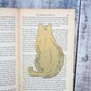 2 x Literature Brass Bookmark - Metal Bookmark, Paper Clip, Brass Page Markers, Book Lover Gifts for Women, Birthday Teacher Christmas Gifts for Women (Cat)