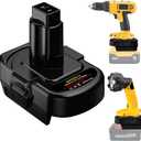 Battery Adapter for DeWalt & for Milwaukee to Dewat 12V/14.4V Ni-CD Battery Adapter Use for Dewat 12V/14.4V Ni-CD Cordless Power Tool (Adapter only)