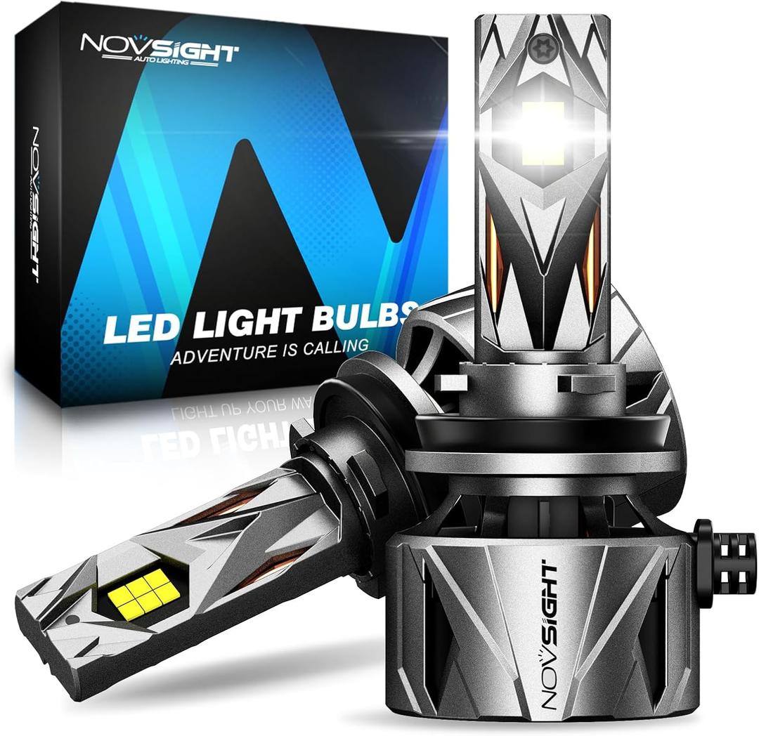 NOVSIGHT // Fog Bulbs Upgrade, 900% Brighter 95,000LM, 240W Performance, Enhanced Cooling, 5-Min Installation, 100,000+ Hour Lifespan, IP68 & CANBUS Compatible, Pack of 2