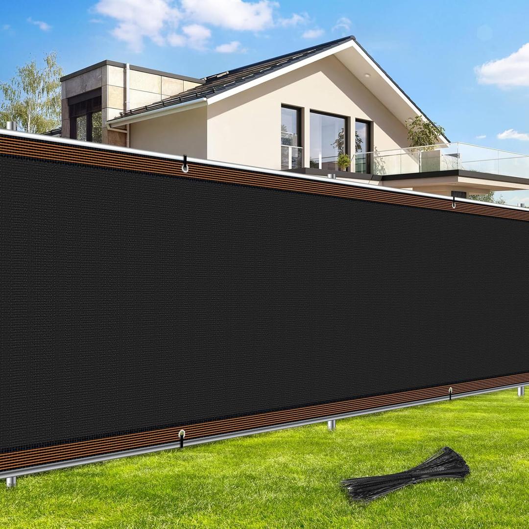 Privacy Fence Screen 4x50Ft Balcony Privacy Screen, Garden Fence UV-Resistant Durable, Premium Polyethylene Windproof Screen for Patio Pool Backyard and Garden