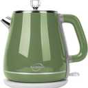 Retro Electric Kettle 1.8L, All Stainless Steel Hot Water Electric Kettle for Boiling Water, BPA Free Tea Kettle, 1350W Fast Boil, Auto Shut Off & Boil-Dry Protection
