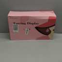 Pinzoveco Rotating Earring Display Stands for Selling with Adversitsing Board, Real Wood Jewelry Display Stand for Vendors, Large Capacity Earring Cards for Selling Rack Holder (Weathered White)