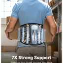 Ultra Breathable Back Brace for Lower Back Pain Relief,[Medical Grade & Copper Infused] Lumbar Support Belt with Bionic Support System, Adjustable Back Support Brace for Sciatica,Herniated Disc,Men&Women(Large)