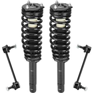 Front Strut Assembly & Sway Bar Links for 2010-2012 Ford Fusion 2.5L, 10-11 Mercury Milan, Shock Absorbers Replace 272596 4PCS