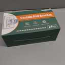 MUAKIOY No Drill Curtain Rod Holders, Heavy Duty Self Adhesive Curtain Brackets Hooks, Adjustable Nail-Free Stick on Wall Hangers for Bathroom, Bedroom, Kitchen and Livingroom (14 Pack)