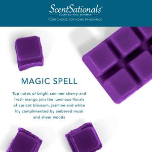 Scentsationals Wax Melts, Wax Cubes Strong Scent - Magic Spell - Long Lasting Scented for Warmer, 10oz (5-Cubes)